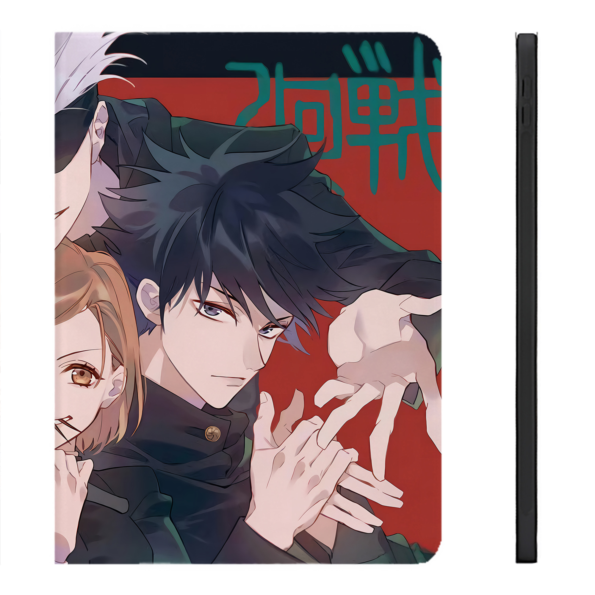（画像用） 呪術廻戦 Jujutsu Kaisen IPadケース ペンホルダー付き ブックスタイルデザイン